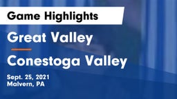 Great Valley  vs Conestoga Valley  Game Highlights - Sept. 25, 2021