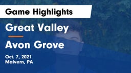 Great Valley  vs Avon Grove  Game Highlights - Oct. 7, 2021