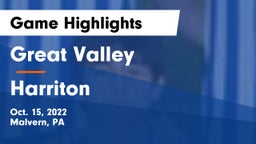 Great Valley  vs Harriton  Game Highlights - Oct. 15, 2022