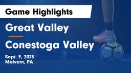 Great Valley  vs Conestoga Valley  Game Highlights - Sept. 9, 2023