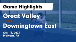 Great Valley  vs Downingtown East  Game Highlights - Oct. 19, 2023