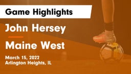 John Hersey  vs Maine West  Game Highlights - March 15, 2022