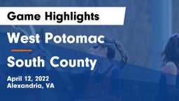 West Potomac  vs South County  Game Highlights - April 12, 2022