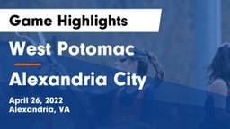 West Potomac  vs Alexandria City  Game Highlights - April 26, 2022