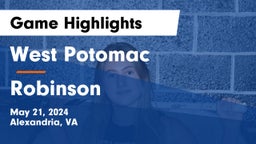 West Potomac  vs Robinson  Game Highlights - May 21, 2024