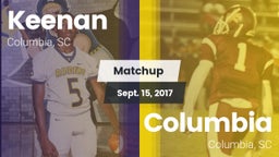 Matchup: W. J. Keenan HS vs. Columbia  2017