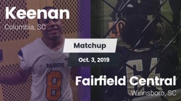 Matchup: W. J. Keenan HS vs. Fairfield Central  2019