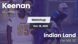Matchup: W. J. Keenan HS vs. Indian Land  2019