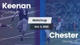 Matchup: W. J. Keenan HS vs. Chester  2020