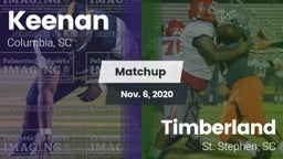 Matchup: W. J. Keenan HS vs. Timberland  2020