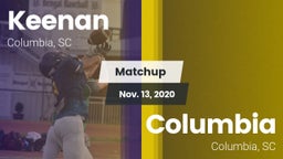 Matchup: W. J. Keenan HS vs. Columbia  2020