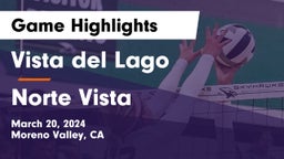 Vista del Lago  vs Norte Vista  Game Highlights - March 20, 2024