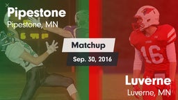 Matchup: Pipestone High vs. Luverne  2016