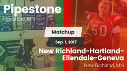 Matchup: Pipestone High vs. New Richland-Hartland-Ellendale-Geneva  2017