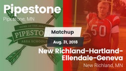 Matchup: Pipestone High vs. New Richland-Hartland-Ellendale-Geneva  2018