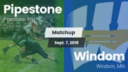 Matchup: Pipestone High vs. Windom  2018