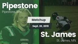 Matchup: Pipestone High vs. St. James  2019