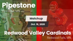 Matchup: Pipestone High vs. Redwood Valley Cardinals 2020