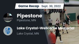 Recap: Pipestone  vs. Lake Crystal-Wellcome Memorial  2022