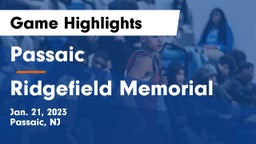 Passaic  vs Ridgefield Memorial  Game Highlights - Jan. 21, 2023