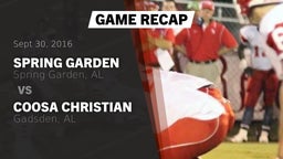 Recap: Spring Garden  vs. Coosa Christian  2016