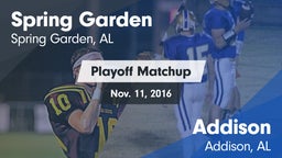 Matchup: Spring Garden High S vs. Addison  2016