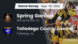 Recap: Spring Garden  vs. Talladega County Central  2022