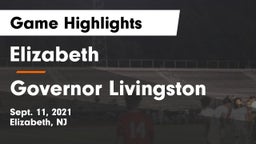 Elizabeth  vs Governor Livingston  Game Highlights - Sept. 11, 2021