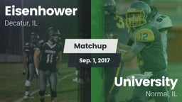 Matchup: Eisenhower High vs. University  2017