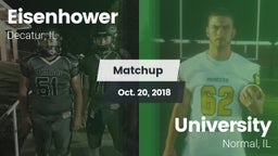 Matchup: Eisenhower High vs. University  2018