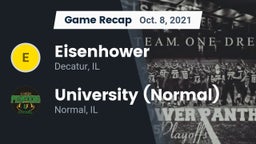 Recap: Eisenhower  vs. University (Normal)  2021