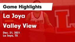 La Joya  vs Valley View  Game Highlights - Dec. 21, 2021