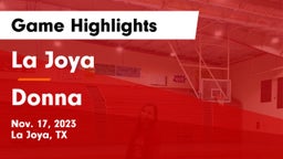 La Joya  vs Donna  Game Highlights - Nov. 17, 2023