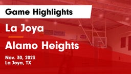 La Joya  vs Alamo Heights  Game Highlights - Nov. 30, 2023
