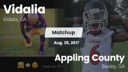 Matchup: Vidalia  vs. Appling County  2017