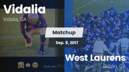 Matchup: Vidalia  vs. West Laurens  2017