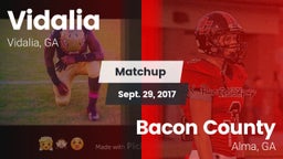 Matchup: Vidalia  vs. Bacon County  2017
