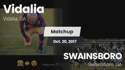 Matchup: Vidalia  vs. SWAINSBORO  2017
