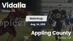 Matchup: Vidalia  vs. Appling County  2018