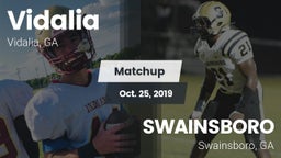 Matchup: Vidalia  vs. SWAINSBORO  2019