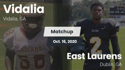 Matchup: Vidalia  vs. East Laurens  2020