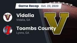 Recap: Vidalia  vs. Toombs County  2020