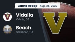 Recap: Vidalia  vs. Beach  2022