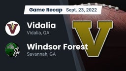Recap: Vidalia  vs. Windsor Forest  2022