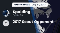 Recap: Spalding  vs. 2017 Scout Opponent 2017