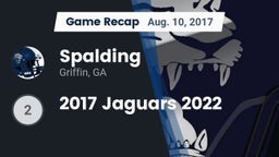 Recap: Spalding  vs. 2017 Jaguars 2022 2017