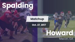 Matchup: Spalding  vs. Howard  2017