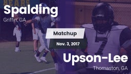 Matchup: Spalding  vs. Upson-Lee  2017