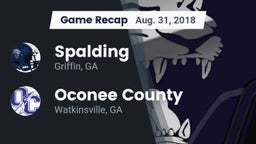 Recap: Spalding  vs. Oconee County  2018