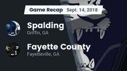 Recap: Spalding  vs. Fayette County  2018